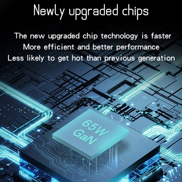 氮化鎵PD65W Type-C x 2 + USB3.0筆記本適配器適用於蘋果MacBook系列，歐規