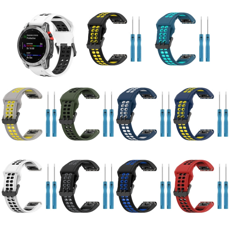 雙色反扣26mm硅膠錶帶