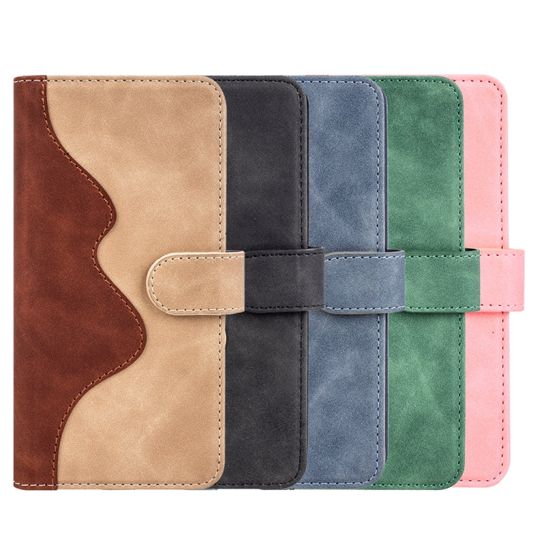 拼接皮紋左右開皮套