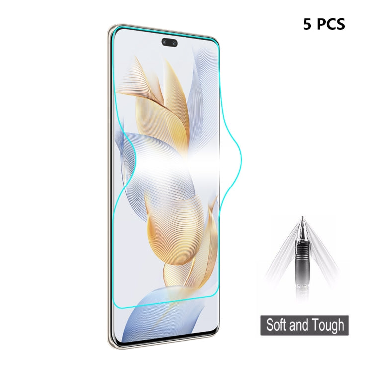 5片裝 ENKAY Hat-Prince 全膠全屏保護軟膜 水凝膜, For Honor 90 Pro, For Honor 90 / Huawei P60 / P60 Pro