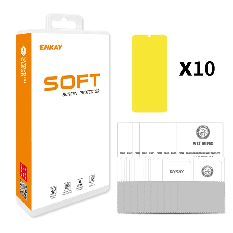 10片裝 ENKAY Hat-Prince 全膠全屏保護軟膜 水凝膜