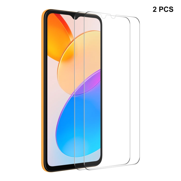 2片裝 ENKAY Hat-Prince 0.26mm 9H 2.5D弧邊高鋁硅鋼化玻璃保護膜, For Honor Play7T Pro / X50i / X40i, For Honor Play7T / Play6T, For Honor 70 Lite / X5 / X6