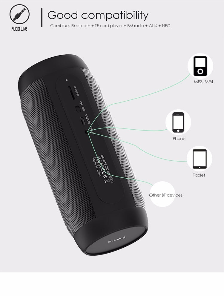 BQ615PRO便攜LED炫彩藍牙音箱，立體聲音箱，NFC藍牙音響