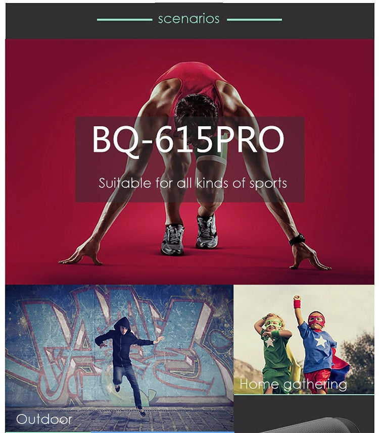 BQ615PRO便攜LED炫彩藍牙音箱，立體聲音箱，NFC藍牙音響