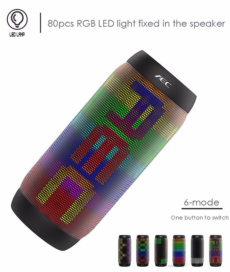 BQ615PRO便攜LED炫彩藍牙音箱，立體聲音箱，NFC藍牙音響