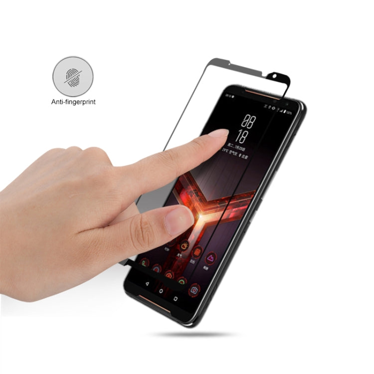 mocolo 0.33mm 9H 2.5D絲印全屏鋼化玻璃保護膜適用於 華碩 ROG Phone II