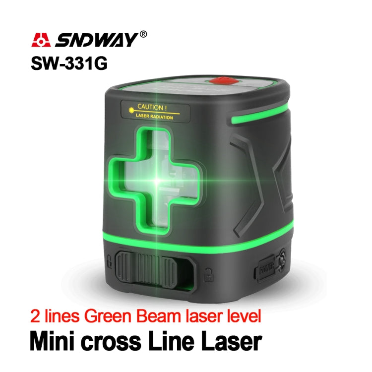 SNDWAY SW-331G 激光2級線360度可充電電池綠光自校平水平激光3D旋轉垂直水平