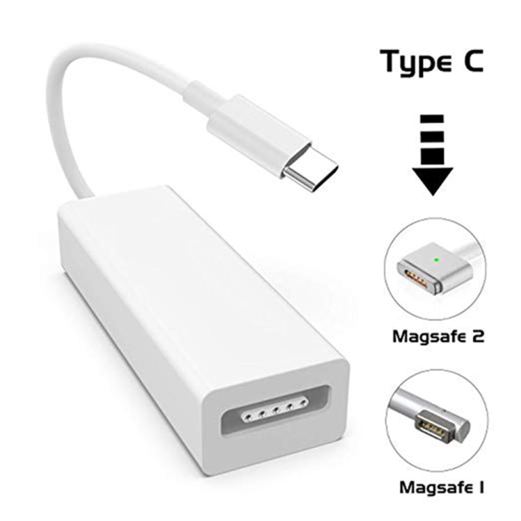 Type-C轉磁性Mag-Safe適配器，Mag-Safe轉Type-C充電轉換器適配器,適用於MacBook Pro / Air，Nintendo開關，電話和其他Type-C設備