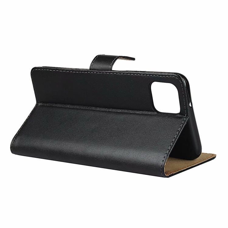 真皮水平翻蓋皮套帶磁扣和支架及卡槽和錢包適用於谷歌Pixel 4 XL