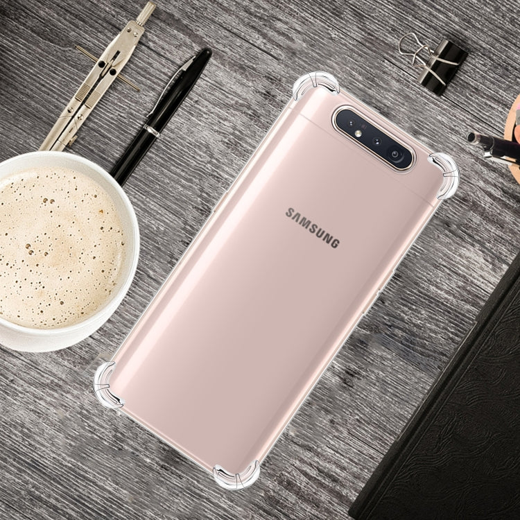 適用於三星Galaxy A80 / A90 四角防摔超薄透明TPU手機殼