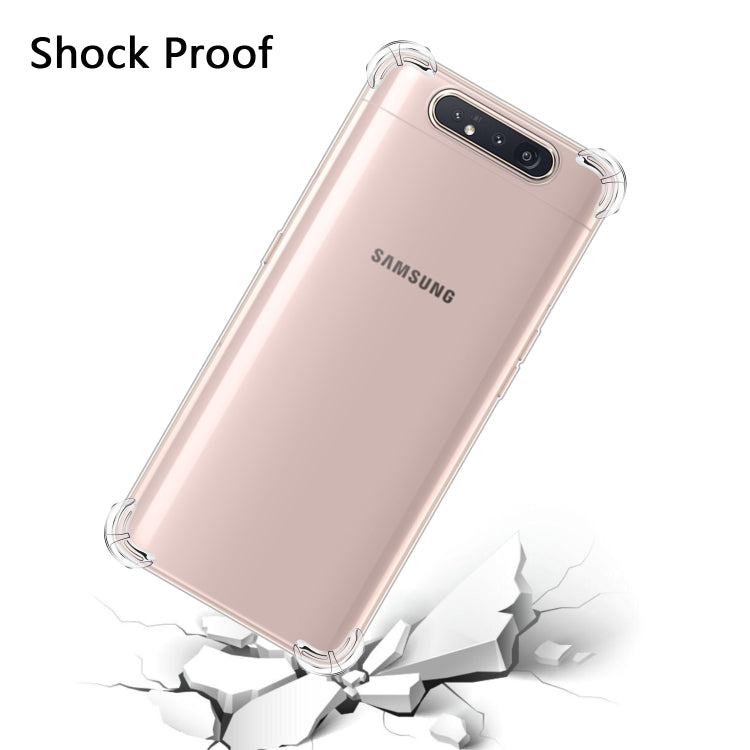 適用於三星Galaxy A80 / A90 四角防摔超薄透明TPU手機殼