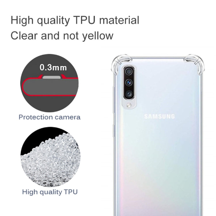 適用於三星 Galaxy A50 四角防摔超薄透明TPU手機殼