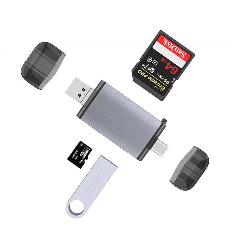 Typce-C+USB+Micro OTG  三合一 多功能讀卡器