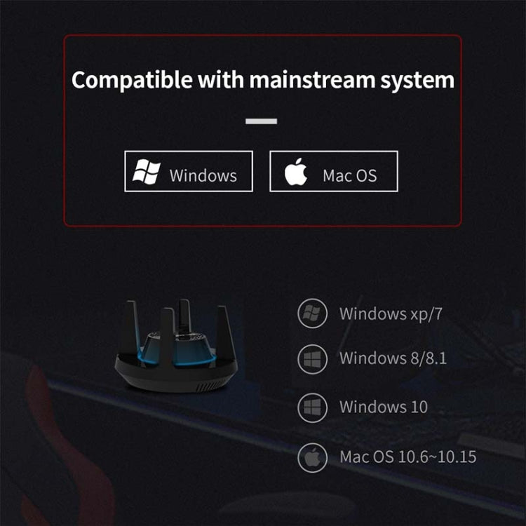 Comfast  CF-958AC USB 3.0 真千兆雙頻1900M電競遊戲無線網卡wifi接收發射器