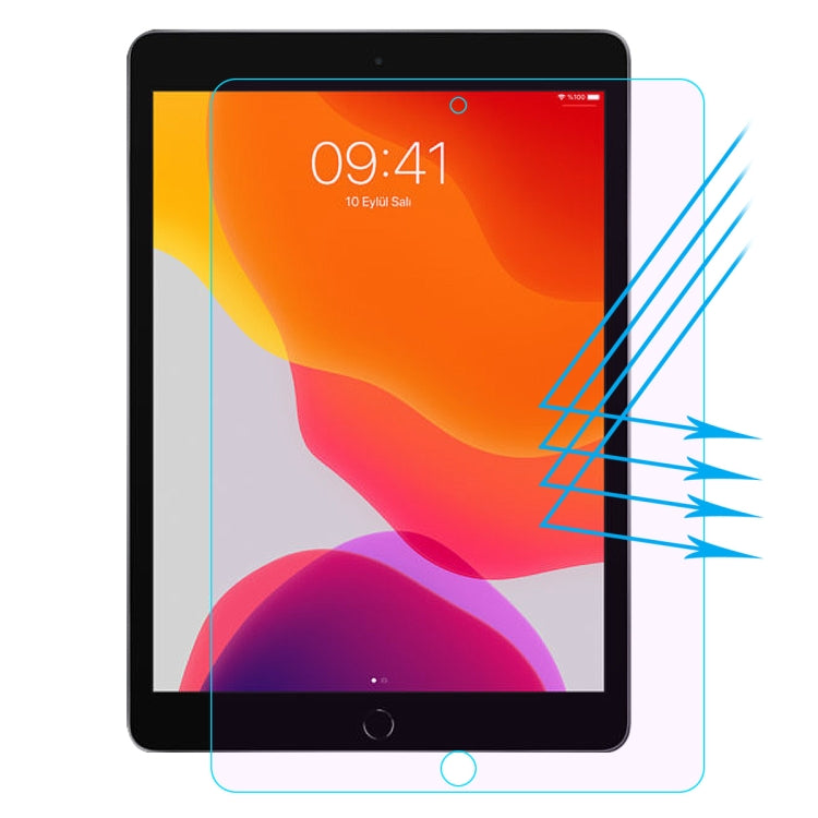 適用於 iPad 10.2 (2019) 草帽王子 0.33mm 9H 2.5D 防藍光護眼 鋼化玻璃保護膜