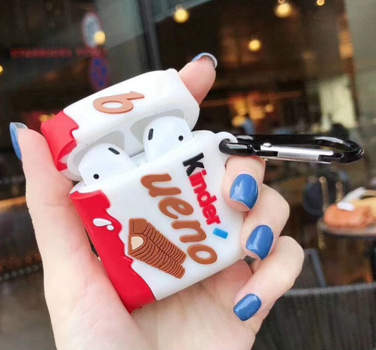 適用於蘋果 AirPods 1 / 2代通用無線Kinder巧克力藍牙耳機保護套