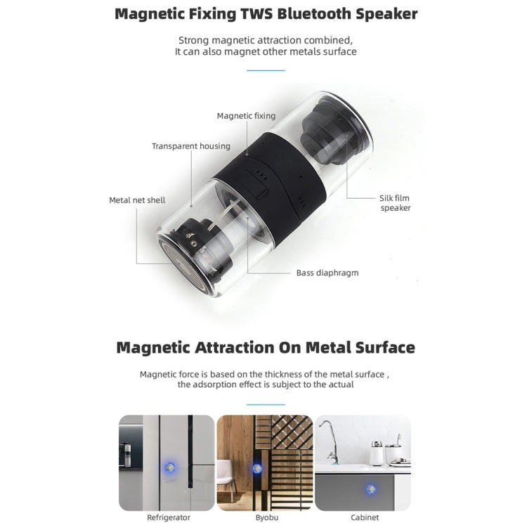 佳藍MK-22 TWS 磁吸藍牙音箱帶LED燈
