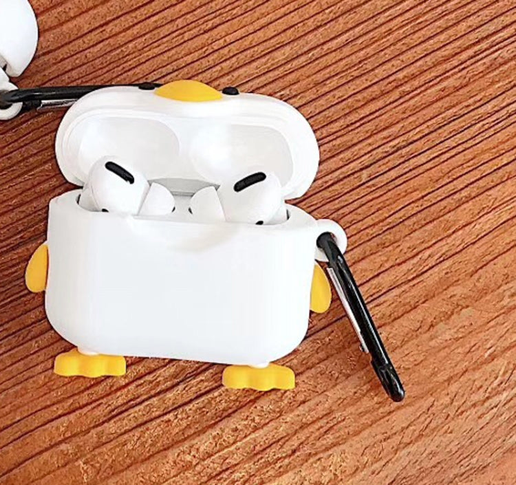 適用於蘋果 AirPods Pro可愛鴨子藍牙耳機保護套