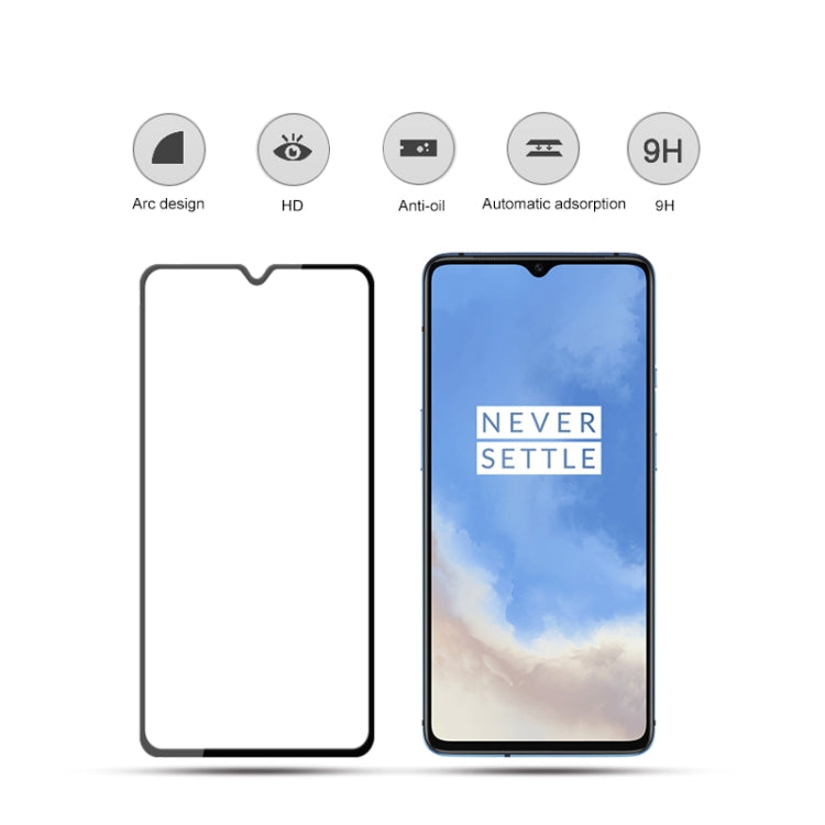 適用於 Oneplus 7T mocolo 0.33mm 9H 3D全膠曲面全屏鋼化玻璃保護膜