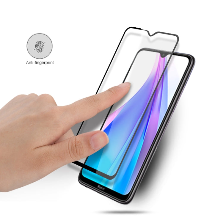 適用於 小米 紅米 Note 8T 2pcs mocolo 0.33mm 9H 2.5D全膠全屏鋼化玻璃保護膜