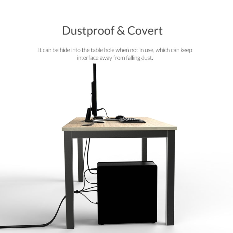 ORICO DESK-2U1C 桌洞式多功能集線器