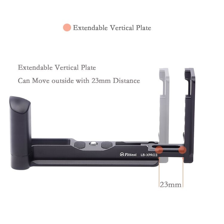 適用於富士XPRO3專用金屬 手柄快裝板L板橫豎拍板