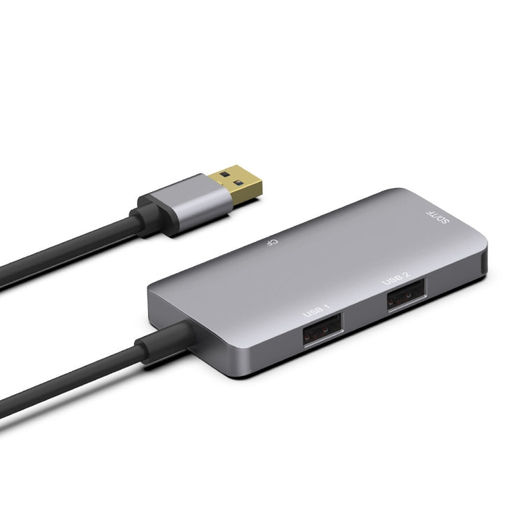 Onten 8107 USB3.0 集線器 帶CF SD TF讀卡器