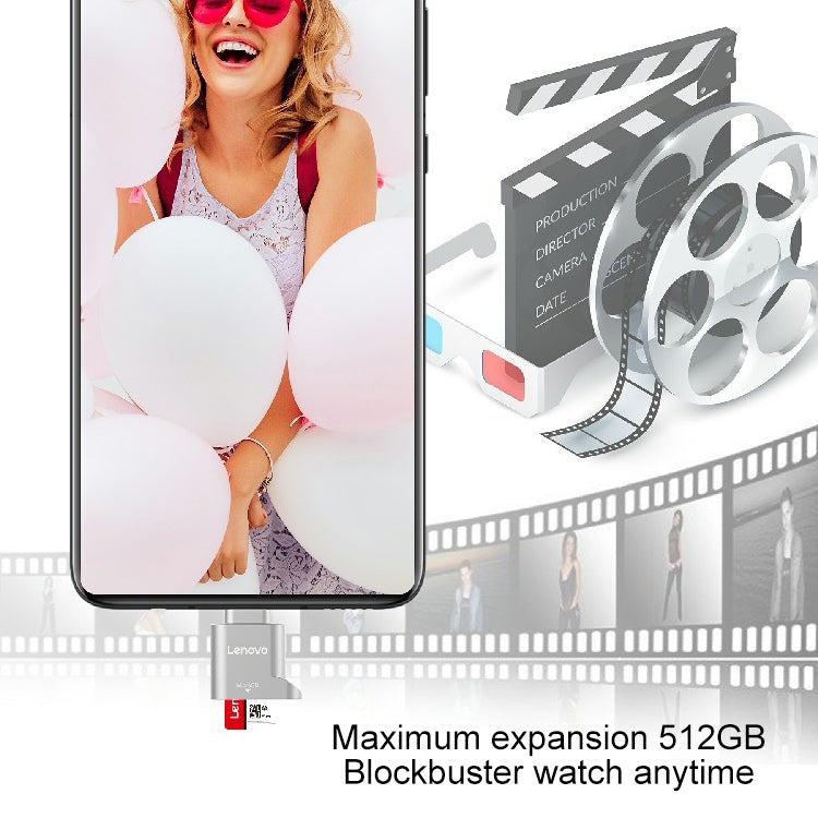 聯想D201 Type-C轉TF讀卡器