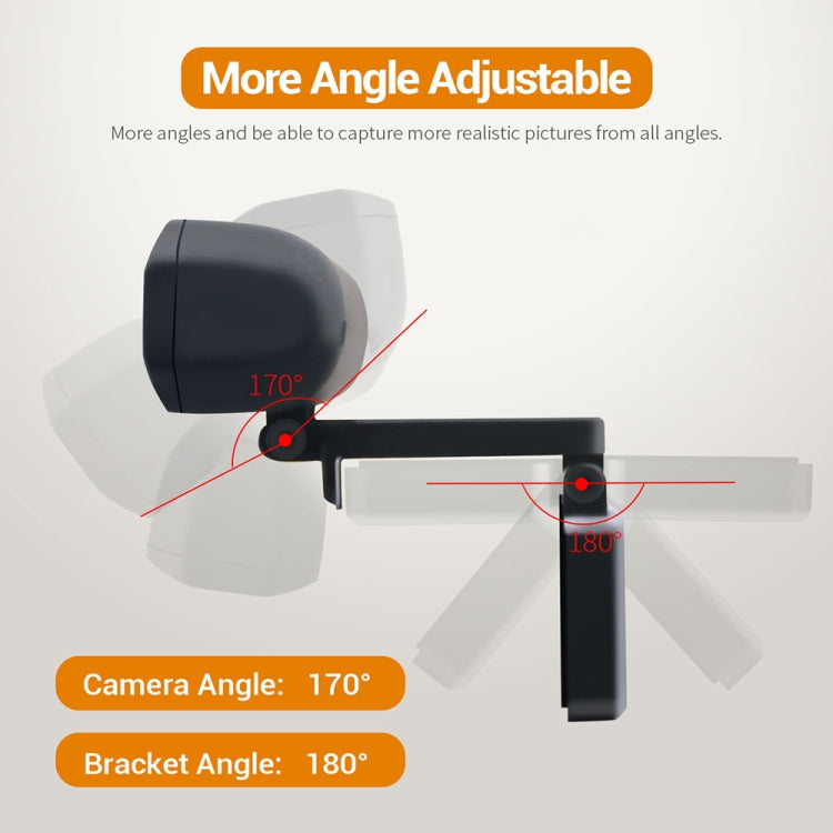 高清1080P攝像頭內置麥克風智能攝像頭USB桌面筆記本電腦遊戲美顏直播視頻