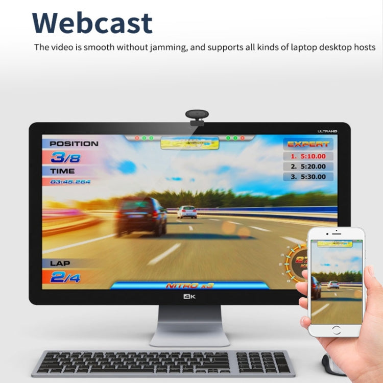 全高清1080P攝像頭內置麥克風智能攝像頭電視直播攝像頭噪聲消除