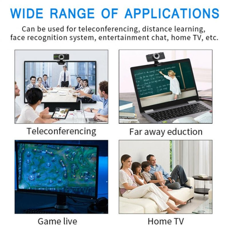 B01 全高清攝像頭內置麥克風智能攝像頭,電視直播攝像頭,帶噪聲消除