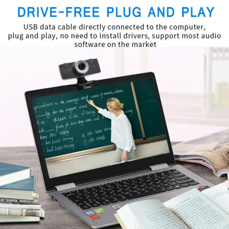 B01 全高清攝像頭內置麥克風智能攝像頭,電視直播攝像頭,帶噪聲消除