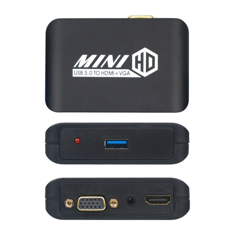 USB3.0轉HDMI+VGA適配器