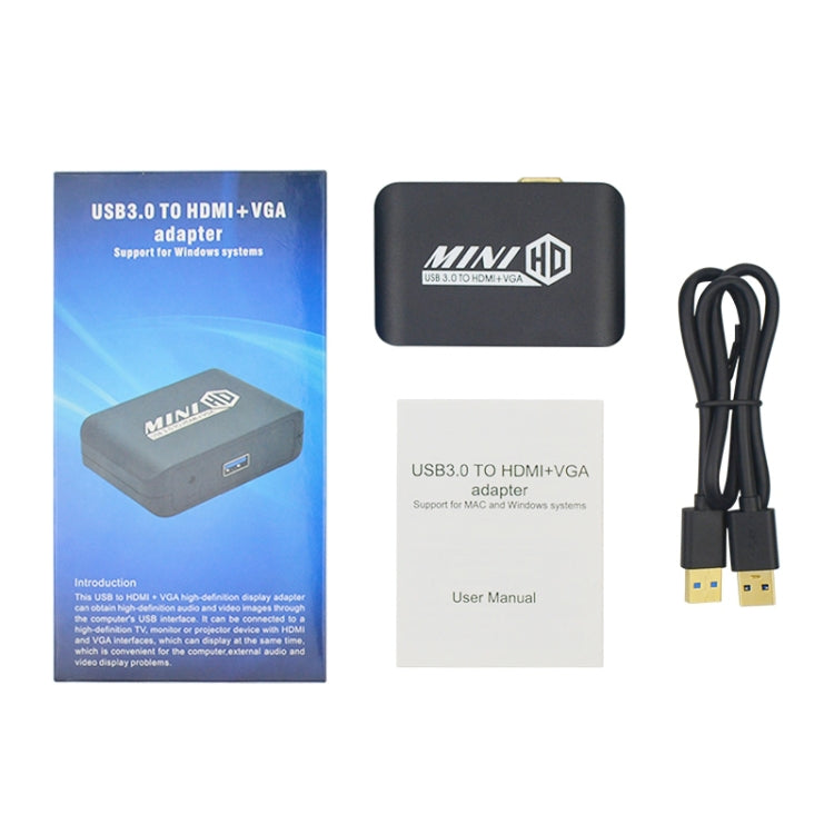 USB3.0轉HDMI+VGA適配器