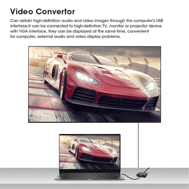 USB3.0轉HDMI+VGA適配器