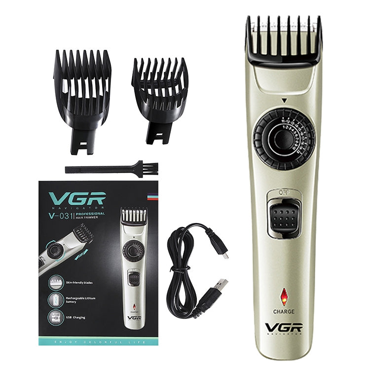 VGR V-031 5W USB多尺寸可控自助修剪理髮器
