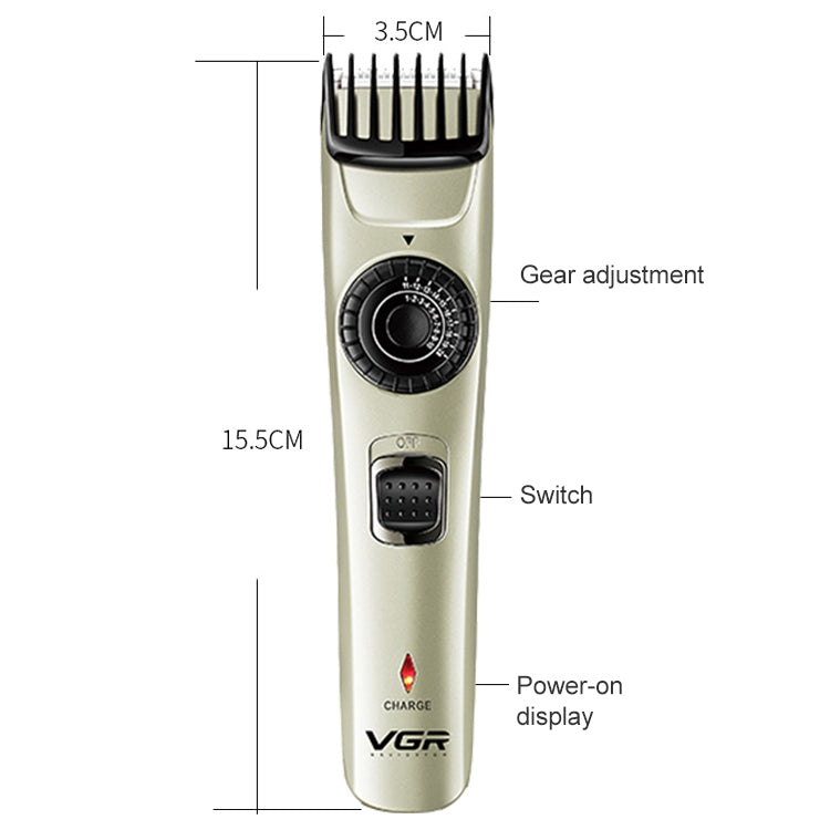 VGR V-031 5W USB多尺寸可控自助修剪理髮器