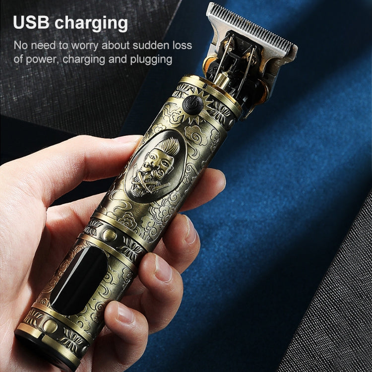 VGR V-228 5W USB復古雕刻理髮剪帶LED數顯