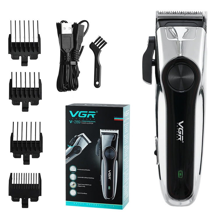 VGR V-289 10W USB家用便攜理髮剪帶電量指示燈&四檔調節