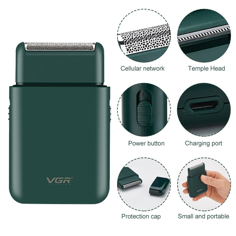 VGR V-390 5W USB便攜往複式電動剃鬚刀