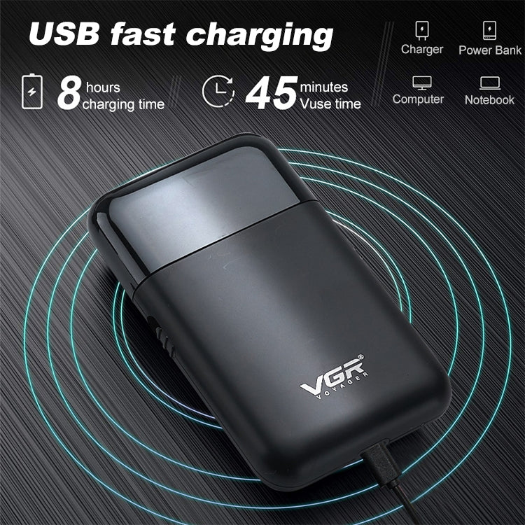 VGR V-390 5W USB便攜往複式電動剃鬚刀