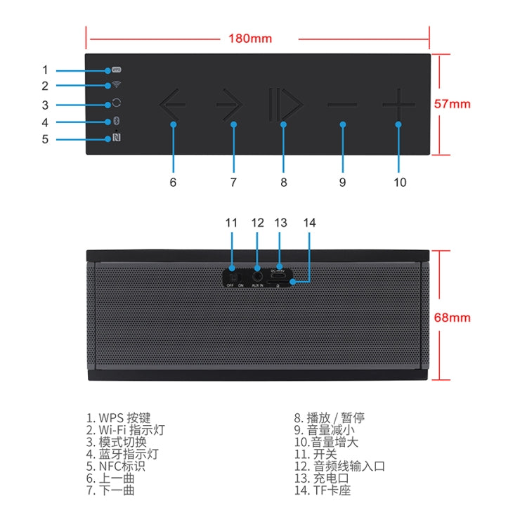 便攜式藍牙無線擴音器音響系統立體聲音樂環繞防水戶外演講