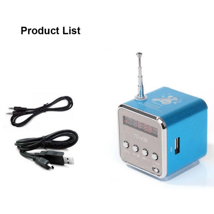 便攜式音箱配FM迷你多功能收音機USB筆記本音箱電視電話支持SD / TF卡Mp3音樂播放器