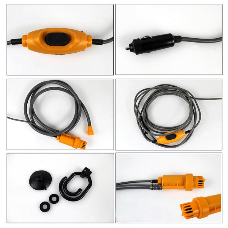 12V電動車插頭戶外露營車旅行車露營旅行淋浴便攜式