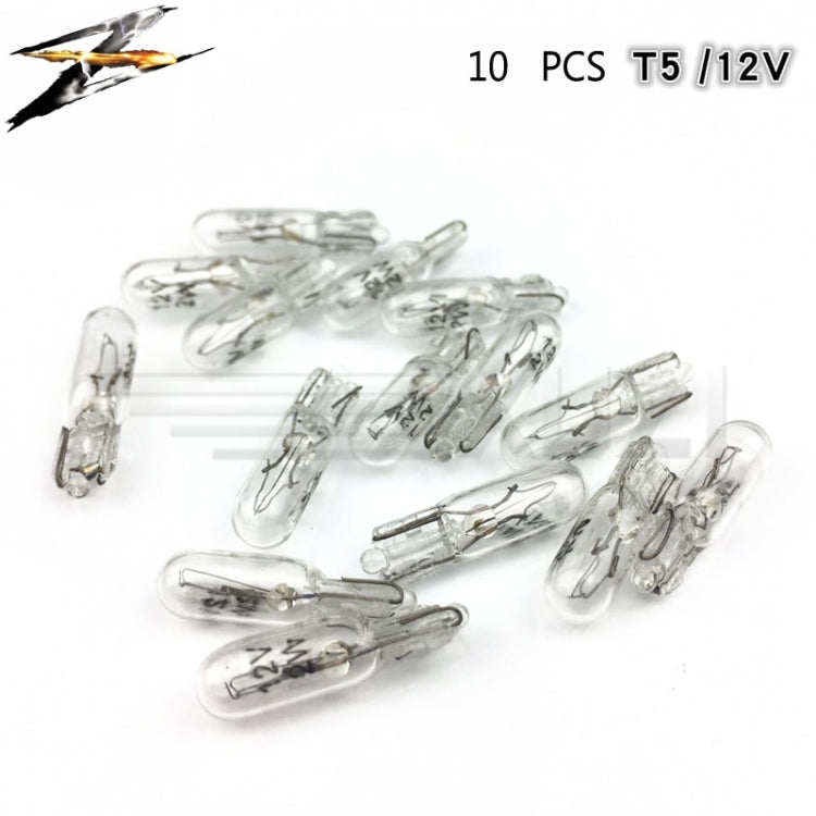 10個T5汽車儀錶光度計更換燈琥珀色1.2W 12 V燈