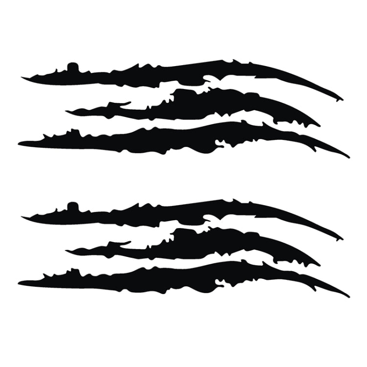 反光汽車貼紙 怪物划痕條紋爪痕汽車大燈裝飾 乙烯基貼花汽車貼紙, 尺寸：40X12cm