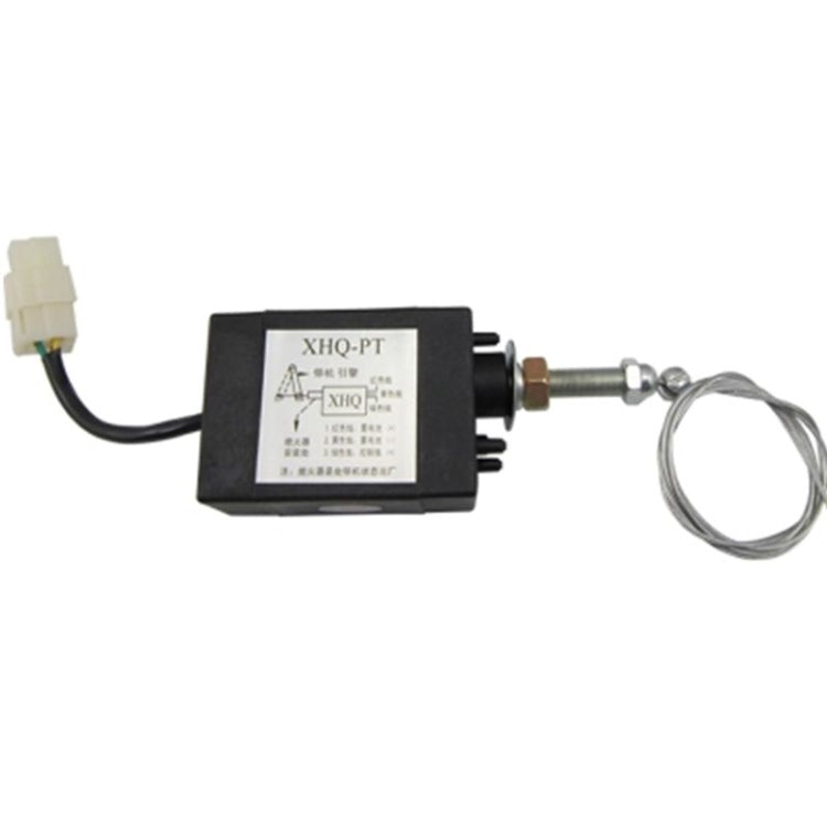 常閉直流12V / 24V柴油機火焰輸出裝置發動機停止電磁閥XHQPT斷電拉式熄火磁力