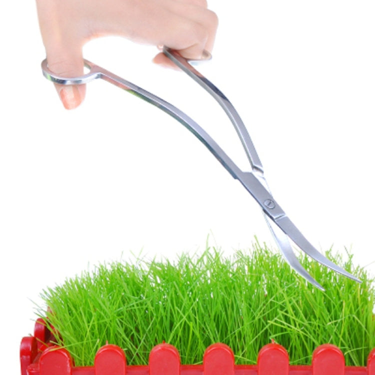 水草工具水族箱不銹鋼波浪剪刀加長鑷子