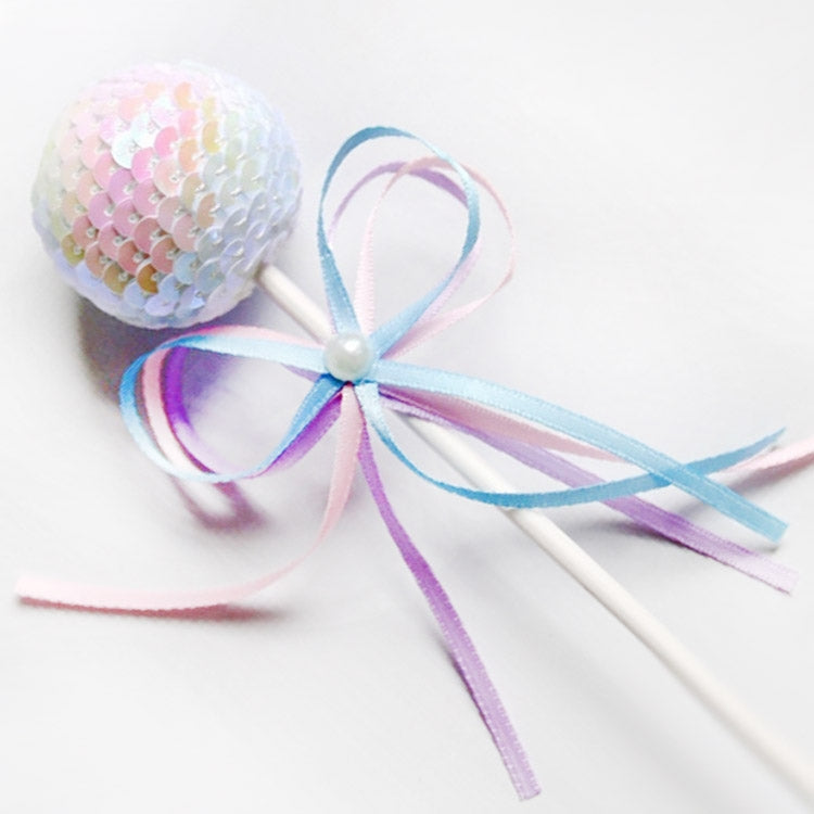 絲帶蝴蝶結亮片球形蛋糕派對甜品插牌