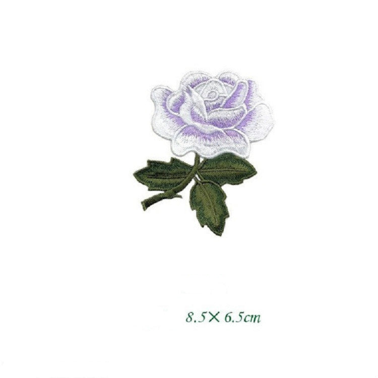 玫瑰花系列刺繡貼DIY禮服旗袍補丁貼